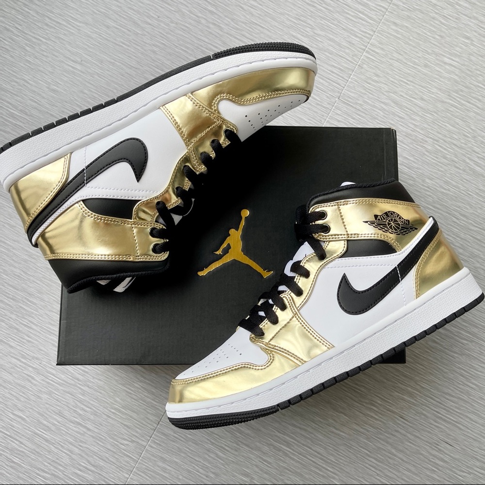 Air Jordan 1 Mid Gold men’s sneakers - Picture 3 of 4
